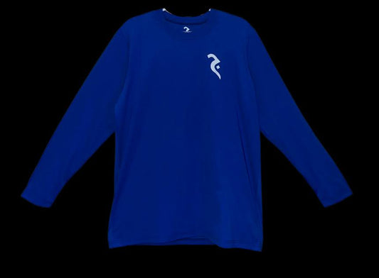 Blue Athletic Long Sleeve Shirt